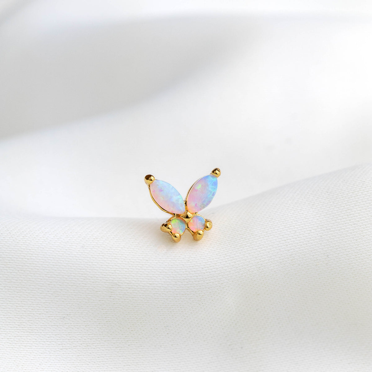 Opal Butterfly Stud