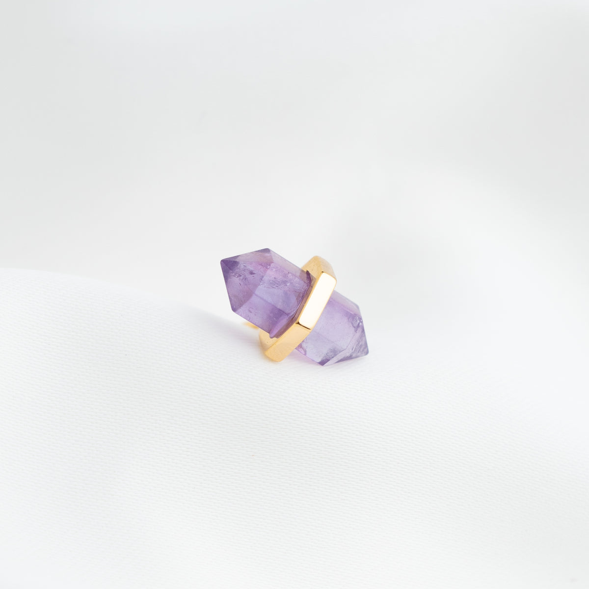 Amethyst Crystal Stud