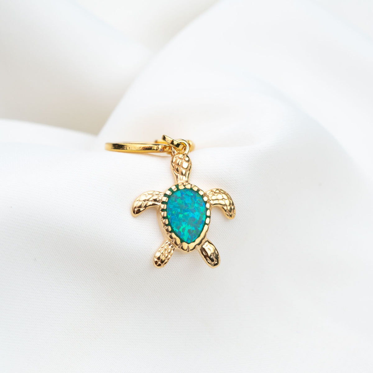 Bohemian Green Opal Turtle Earring (I&#39;m Not Perfect)