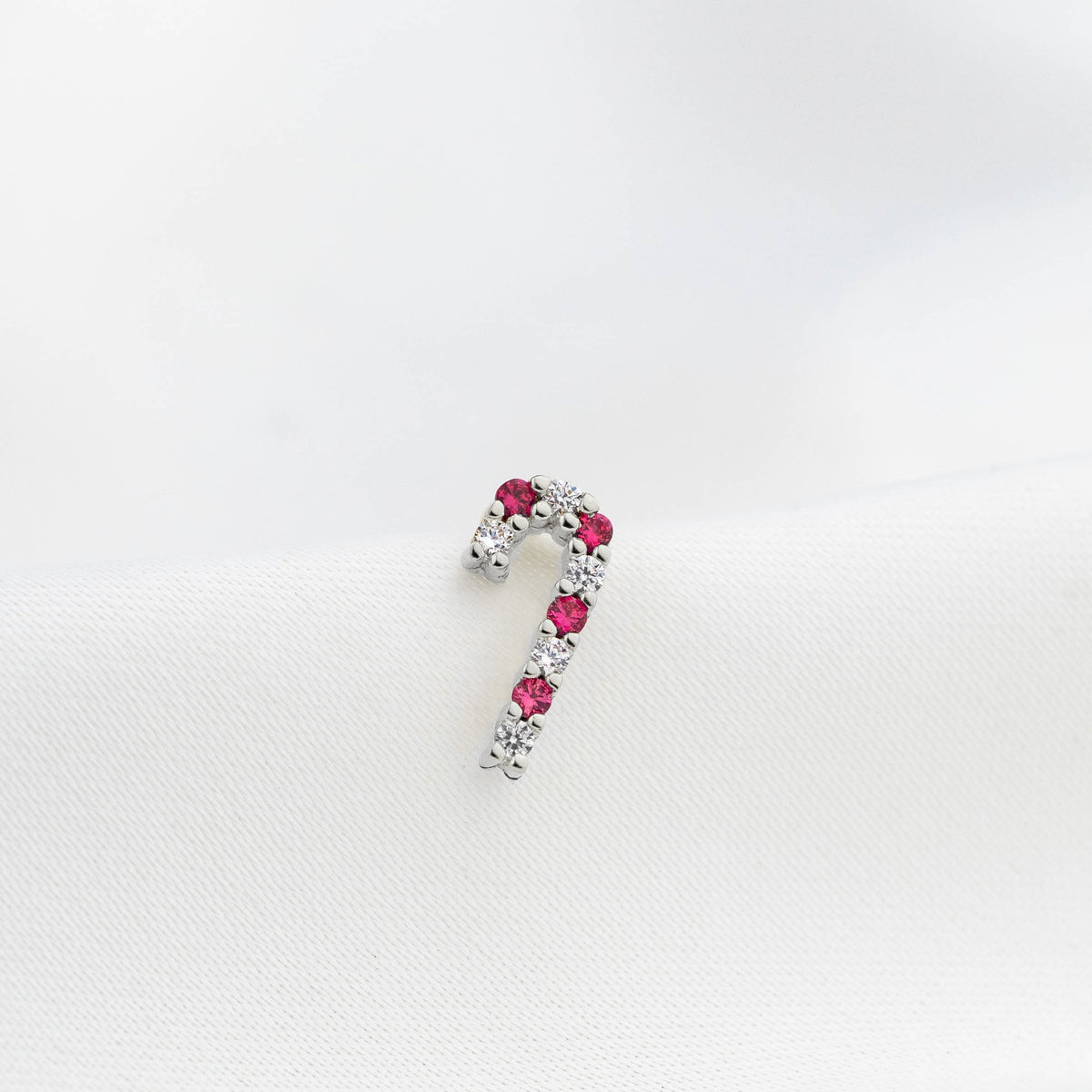 Silver Sugar Cane Stud