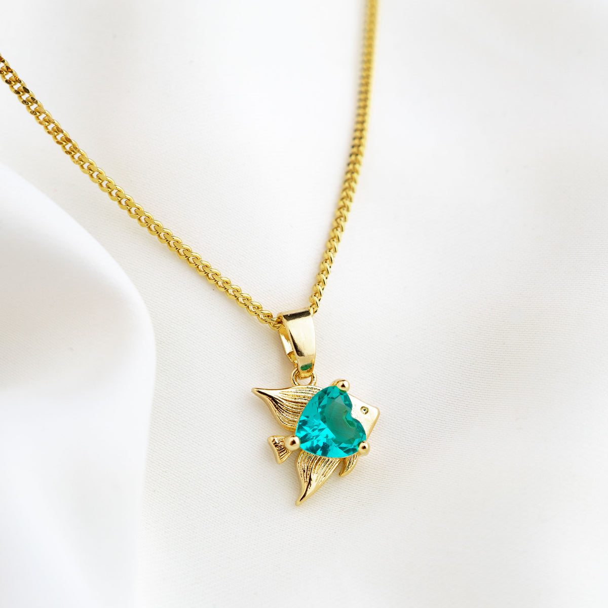 Turquoise Angelfish Necklace