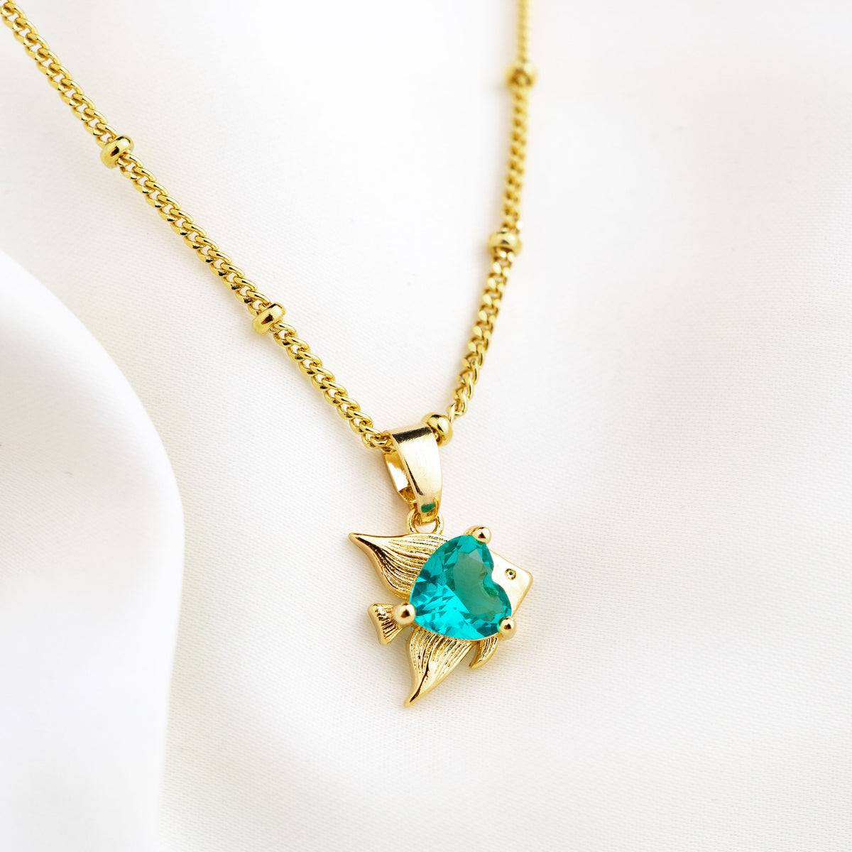Turquoise Angelfish Necklace