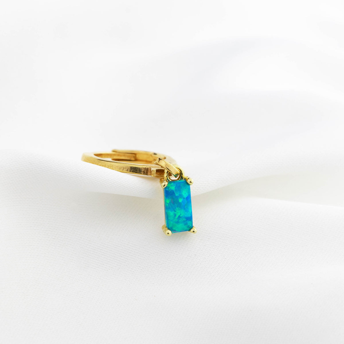 Bohemian Blue Opal Cubic Earring