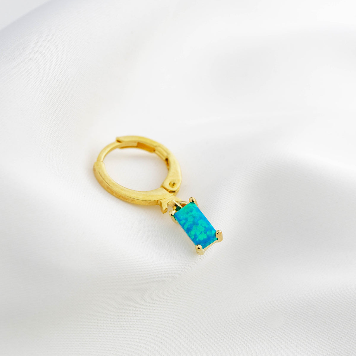 Bohemian Blue Opal Cubic Earring
