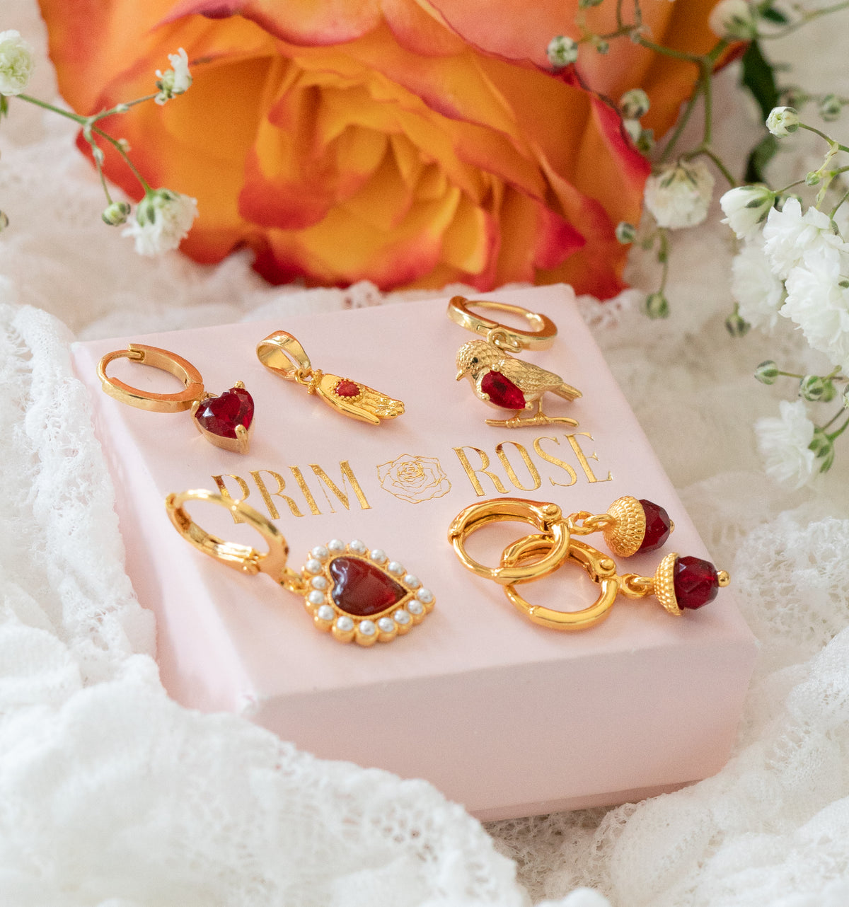 Handing Opal Love Earring