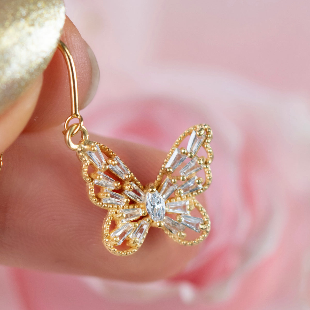 Diamonds Butterfly Earthread