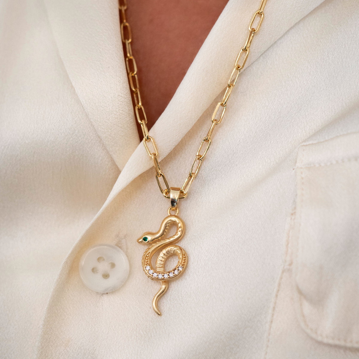 Curling Snake Necklace