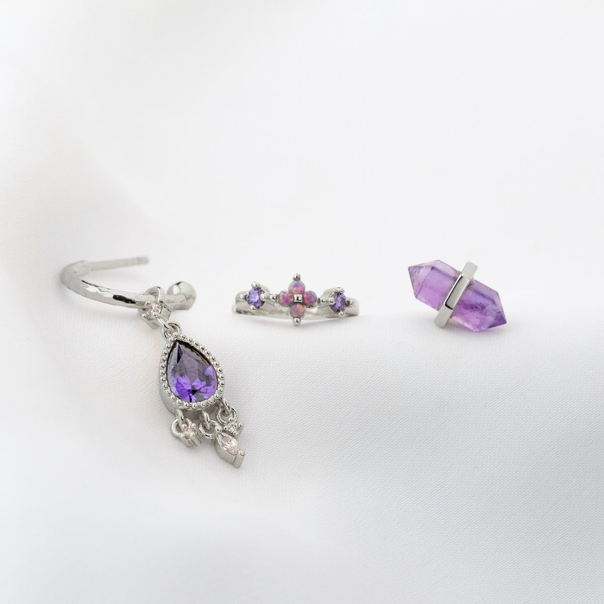 Silver Amethyst Dream Set