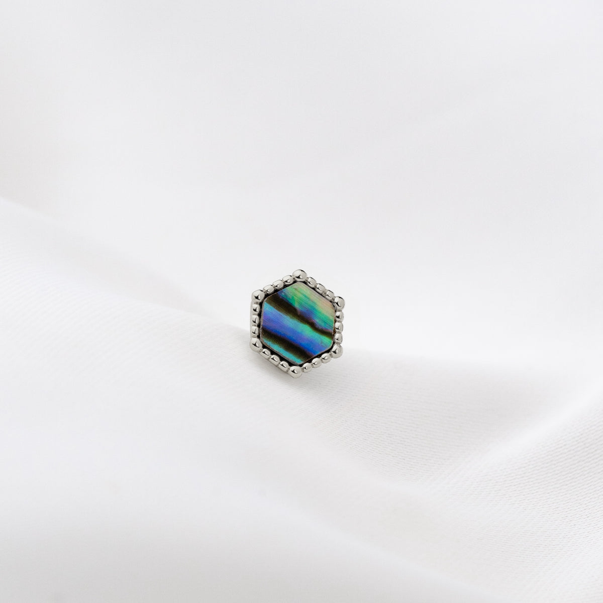 Silver Mother Of Pearl Stud