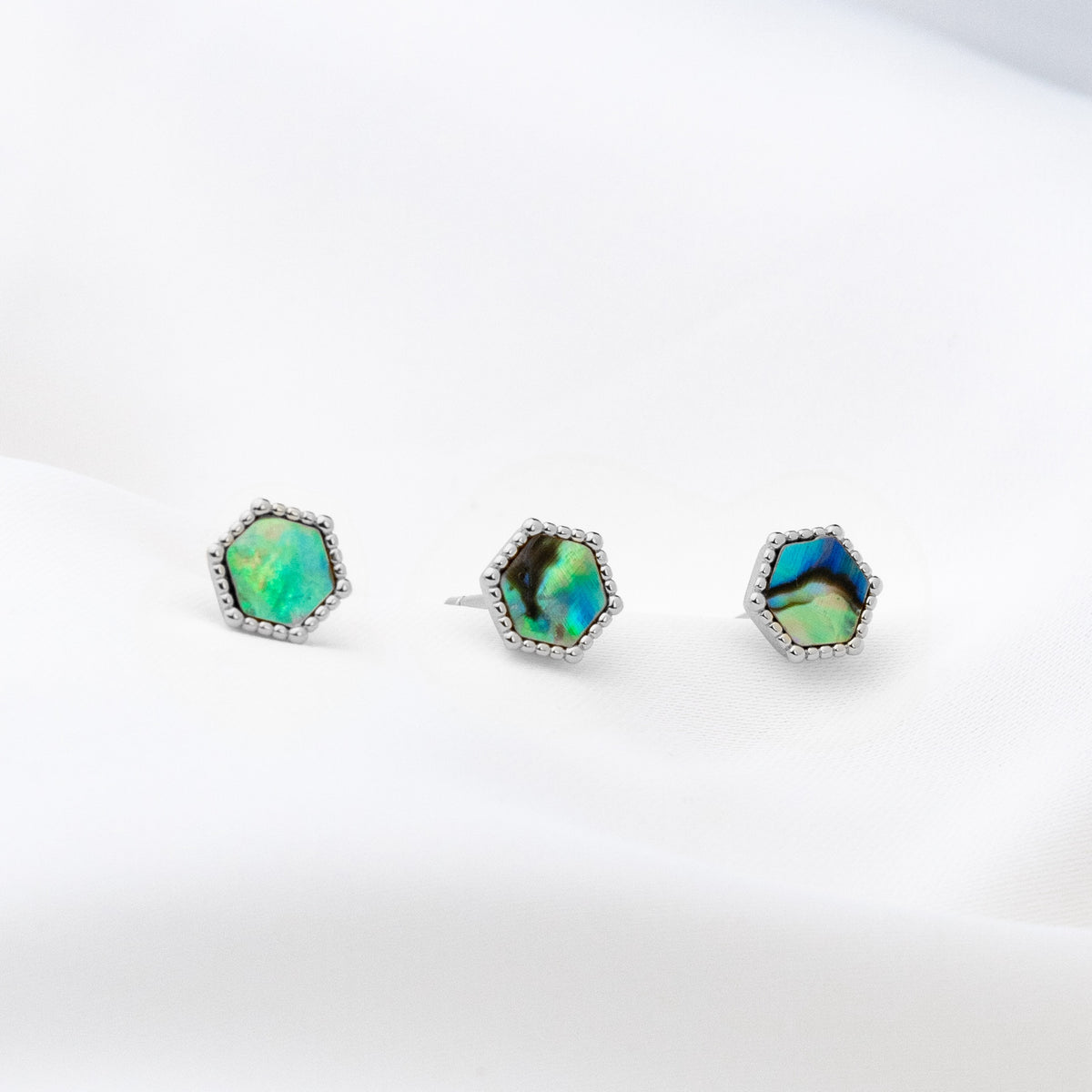 Silver Mother Of Pearl Stud