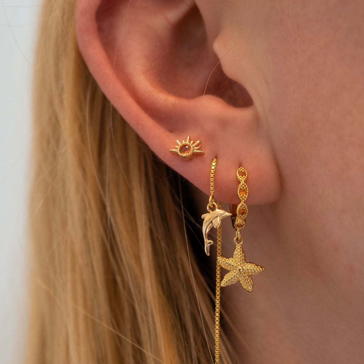 Royal Starfish Earring
