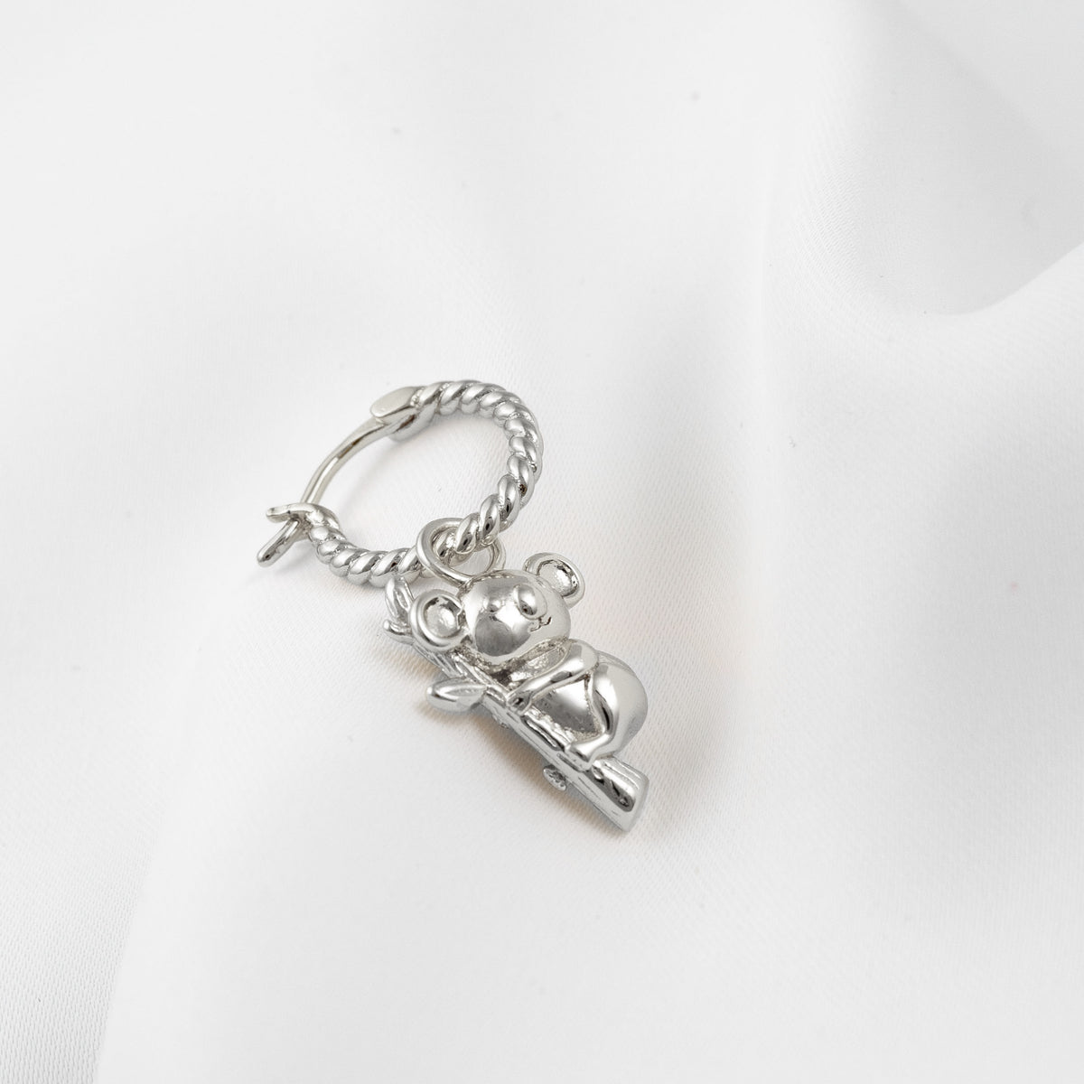 Silver Koala Earring