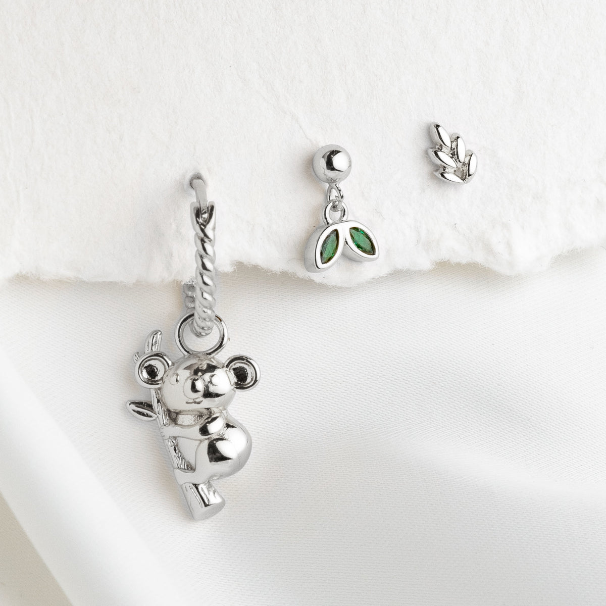 Silver Koala Love Set