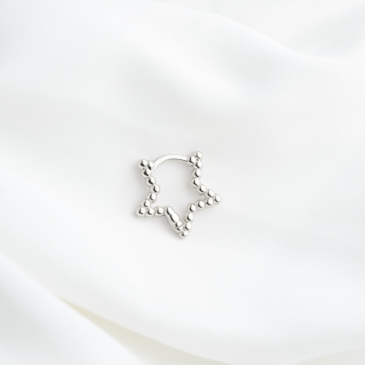 Silver Star Hoop