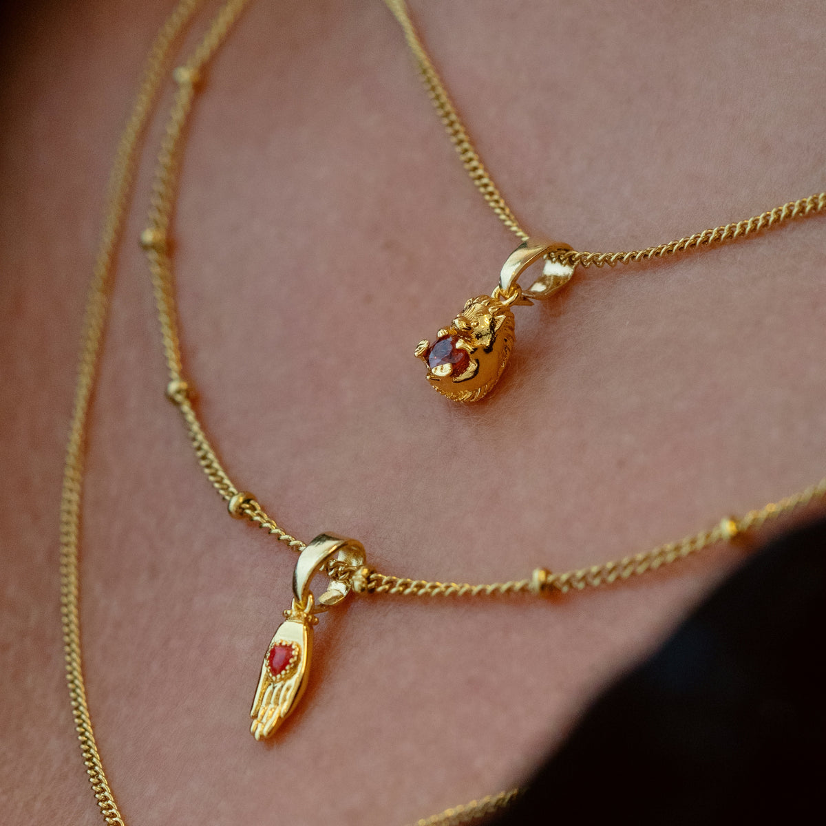 Handing Opal Love Necklace