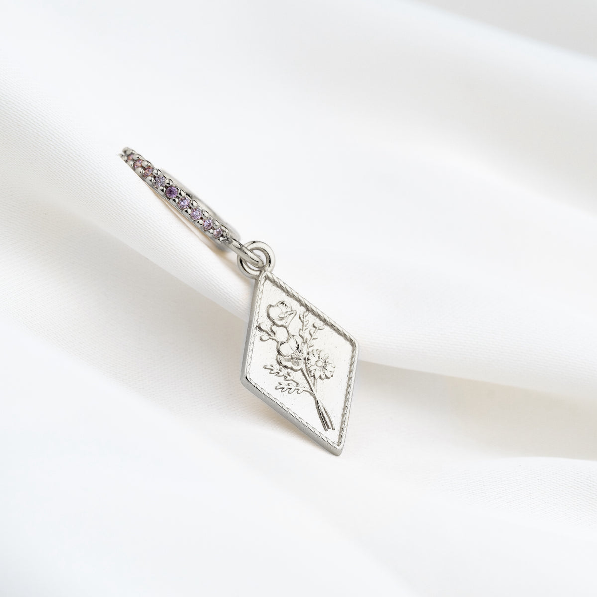 Silver Delicate Bouquet Earring