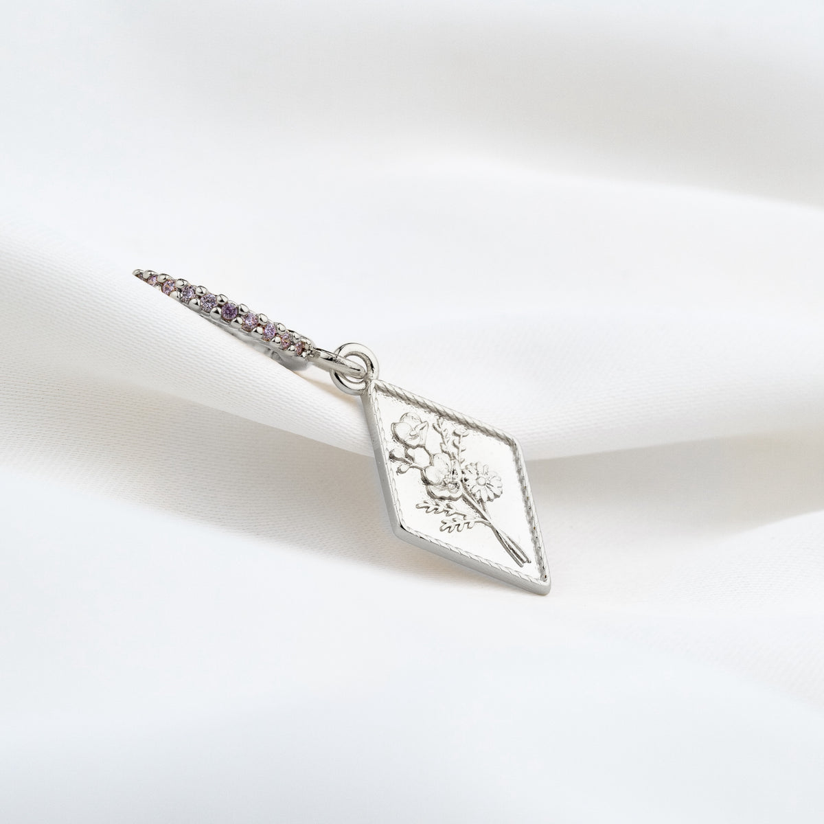 Silver Delicate Bouquet Earring