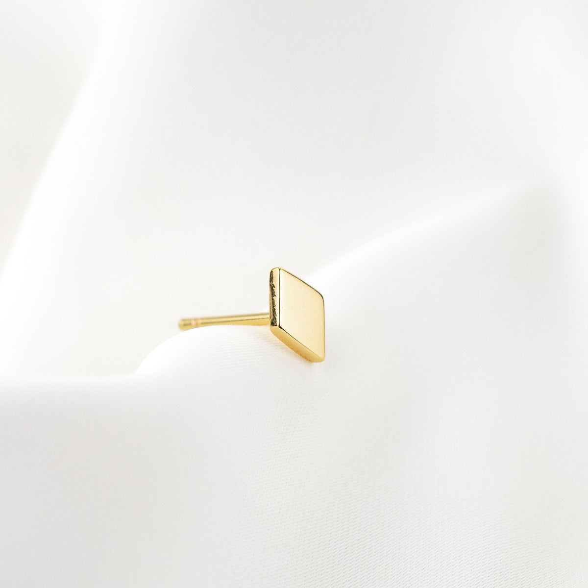 Golden Rhombus Stud