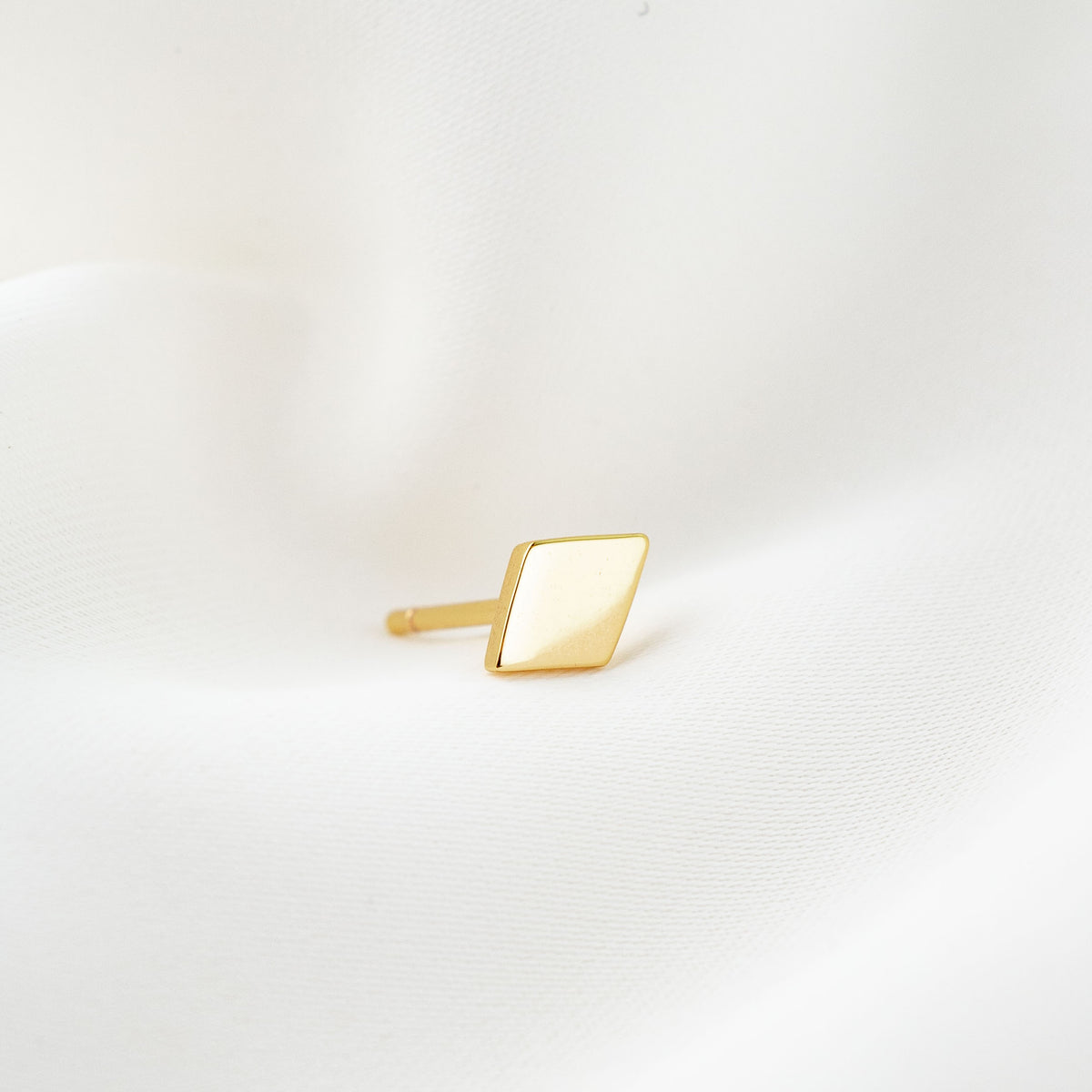 Golden Rhombus Stud