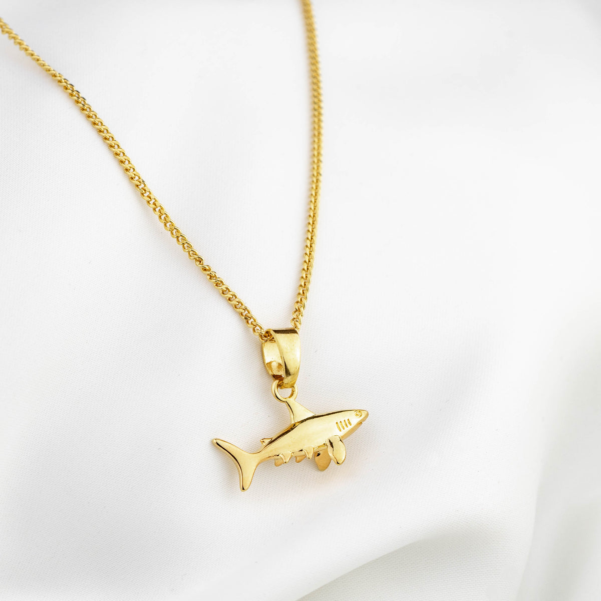 Golden Shark Necklace