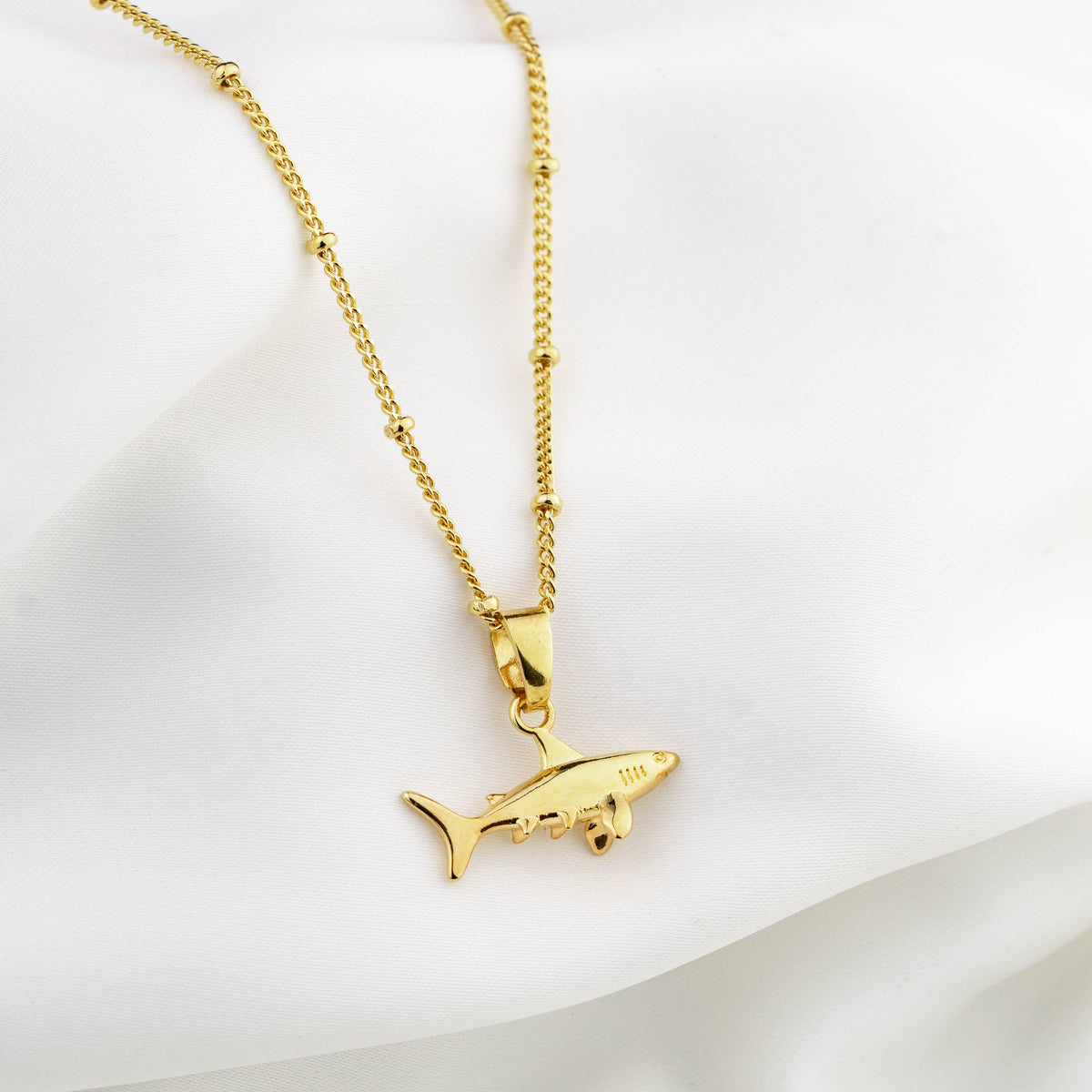 Golden Shark Necklace
