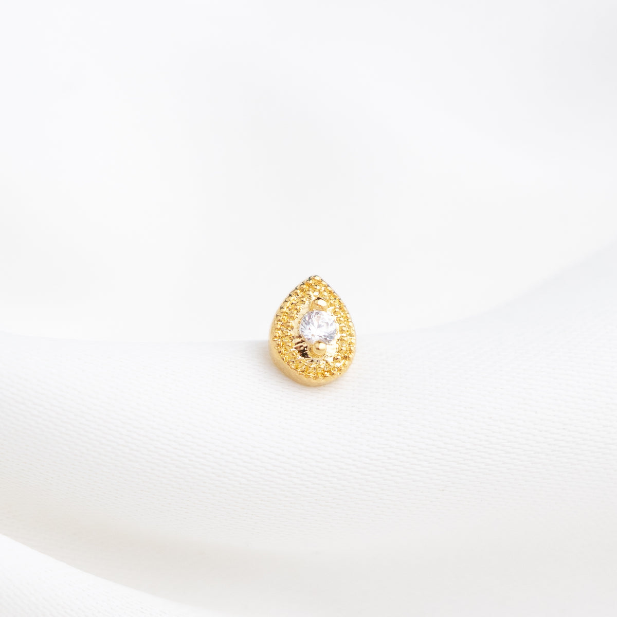 Golden Droplet Stud