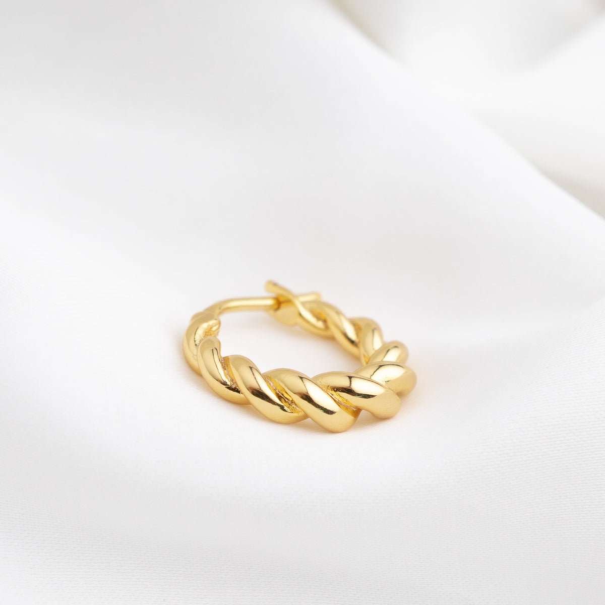 Chunky Twisted Hoop