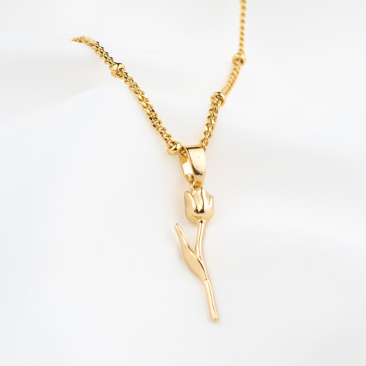 Golden Tulip Necklace