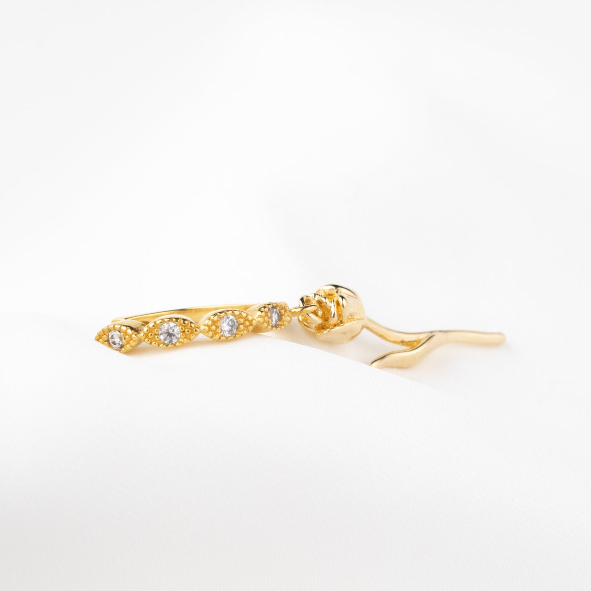 Golden Tulip Earring