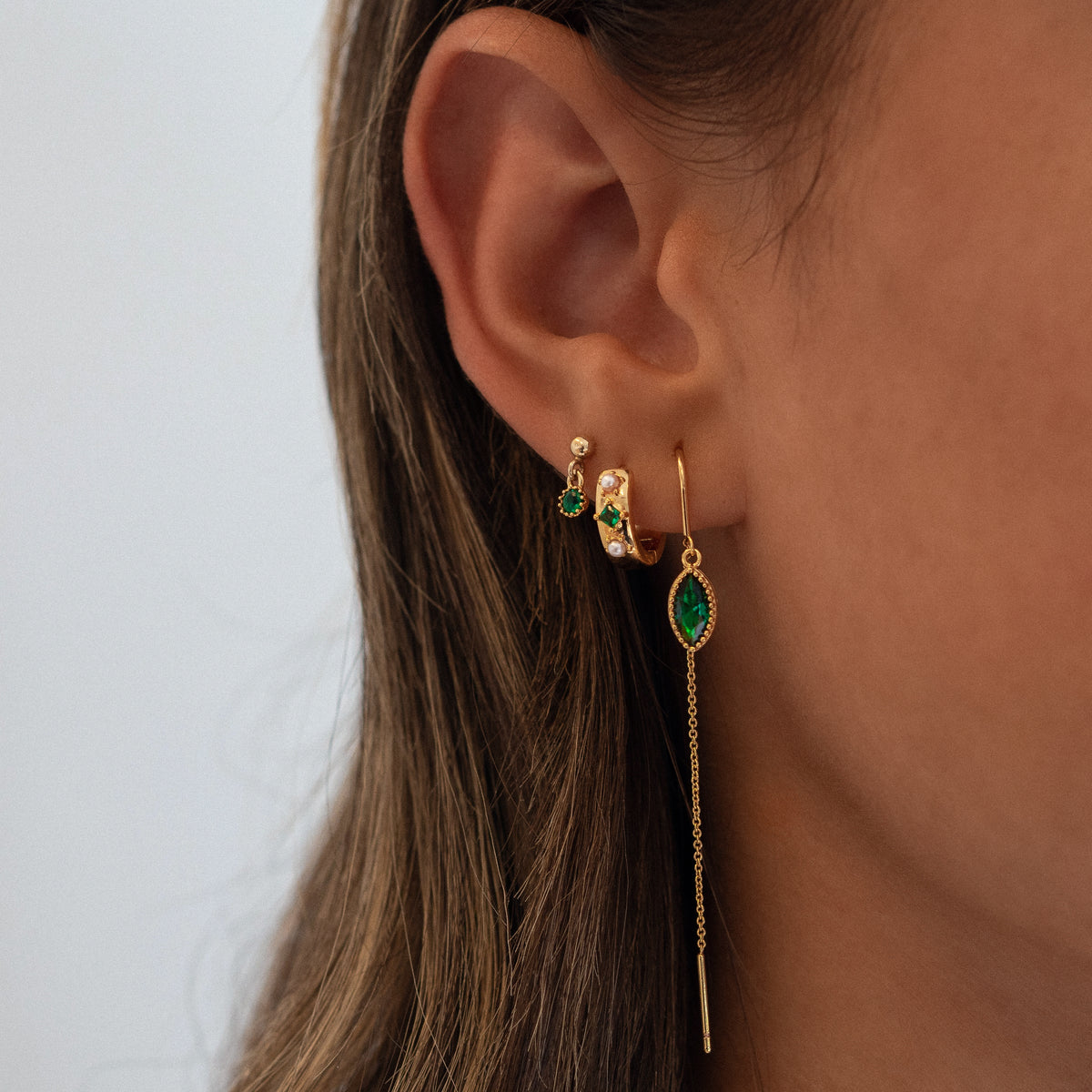 Emerald Marquise Earthread