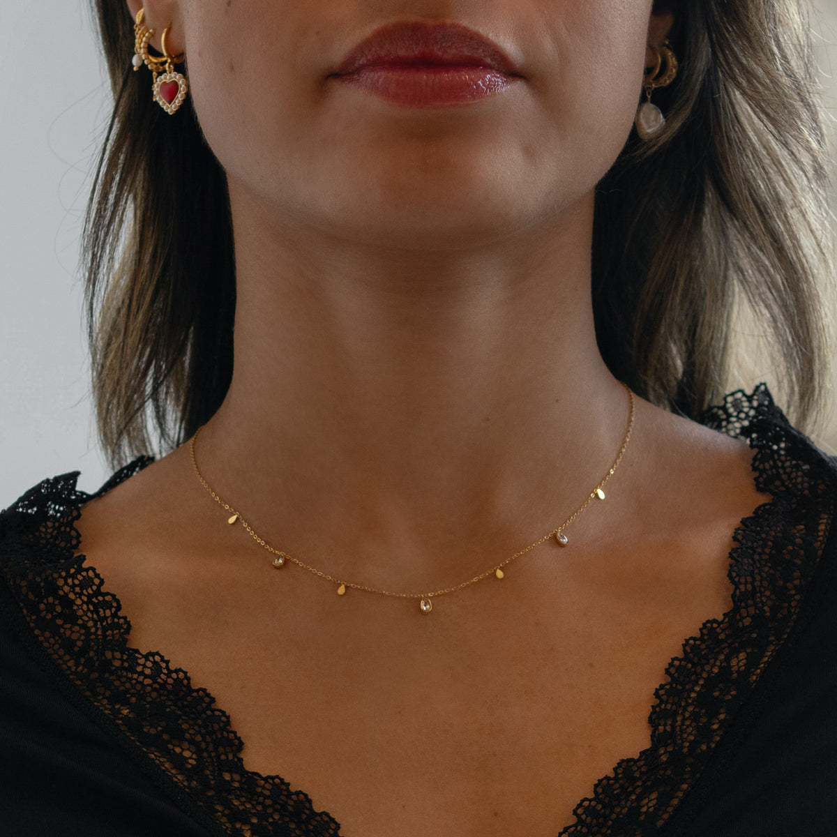 Diamond Raindrop Necklace