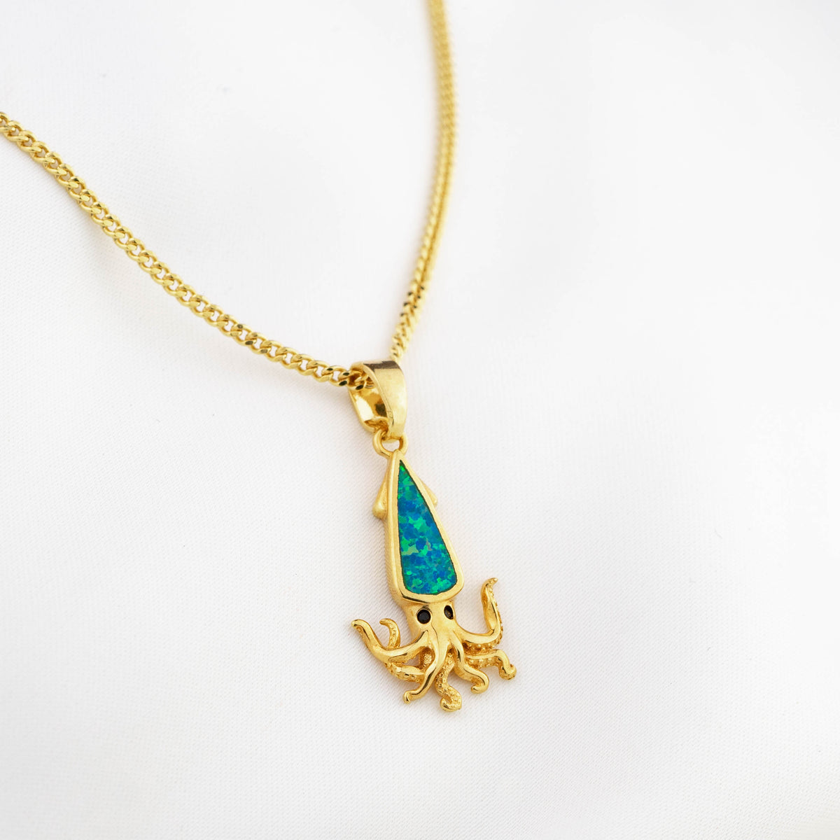 Opal Squid Necklace