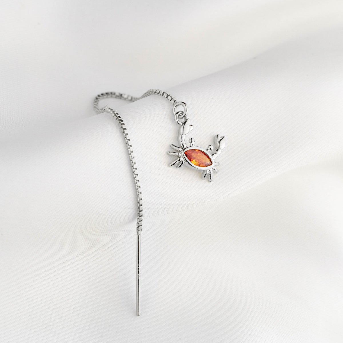 Silver Orange Small Sea Life Earthread