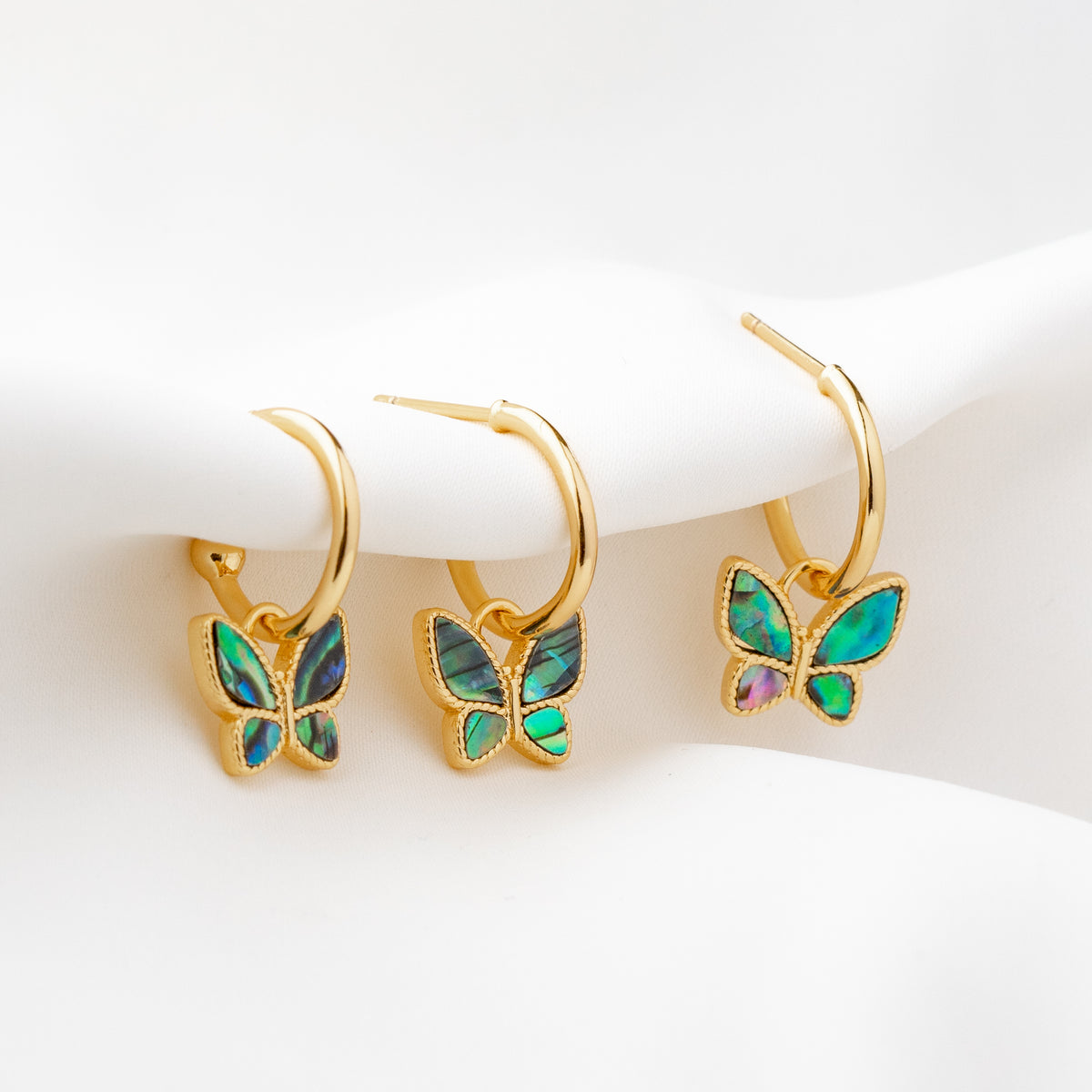 Mother Of Pearl Butterfly Earring