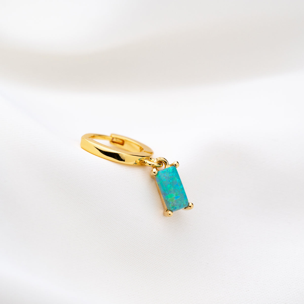 Bohemian Green Opal Cubic Earring