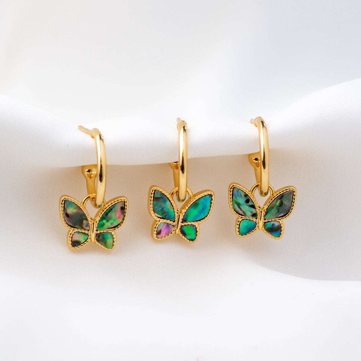 Mother Of Pearl Butterfly Earring