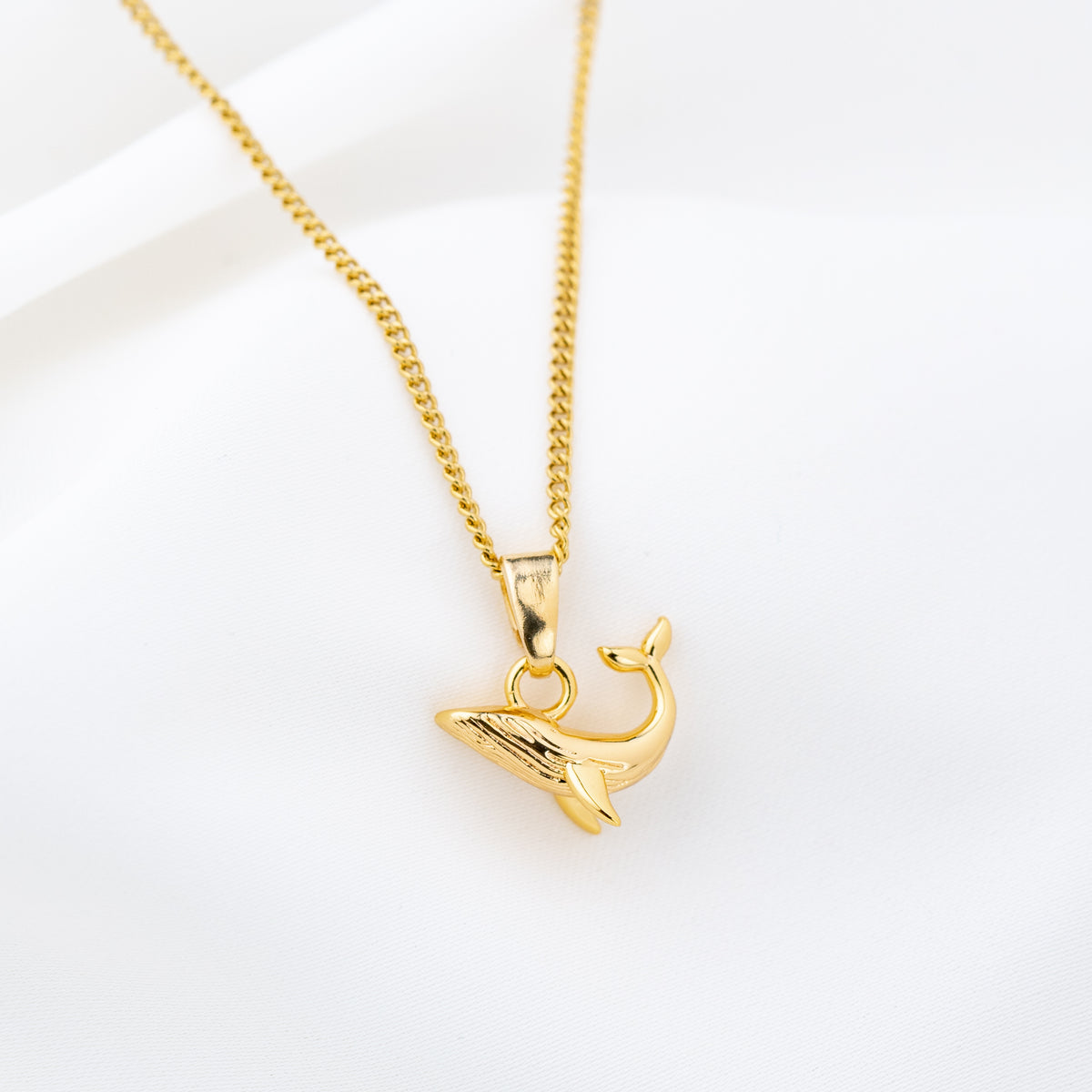 Golden Whale Necklace