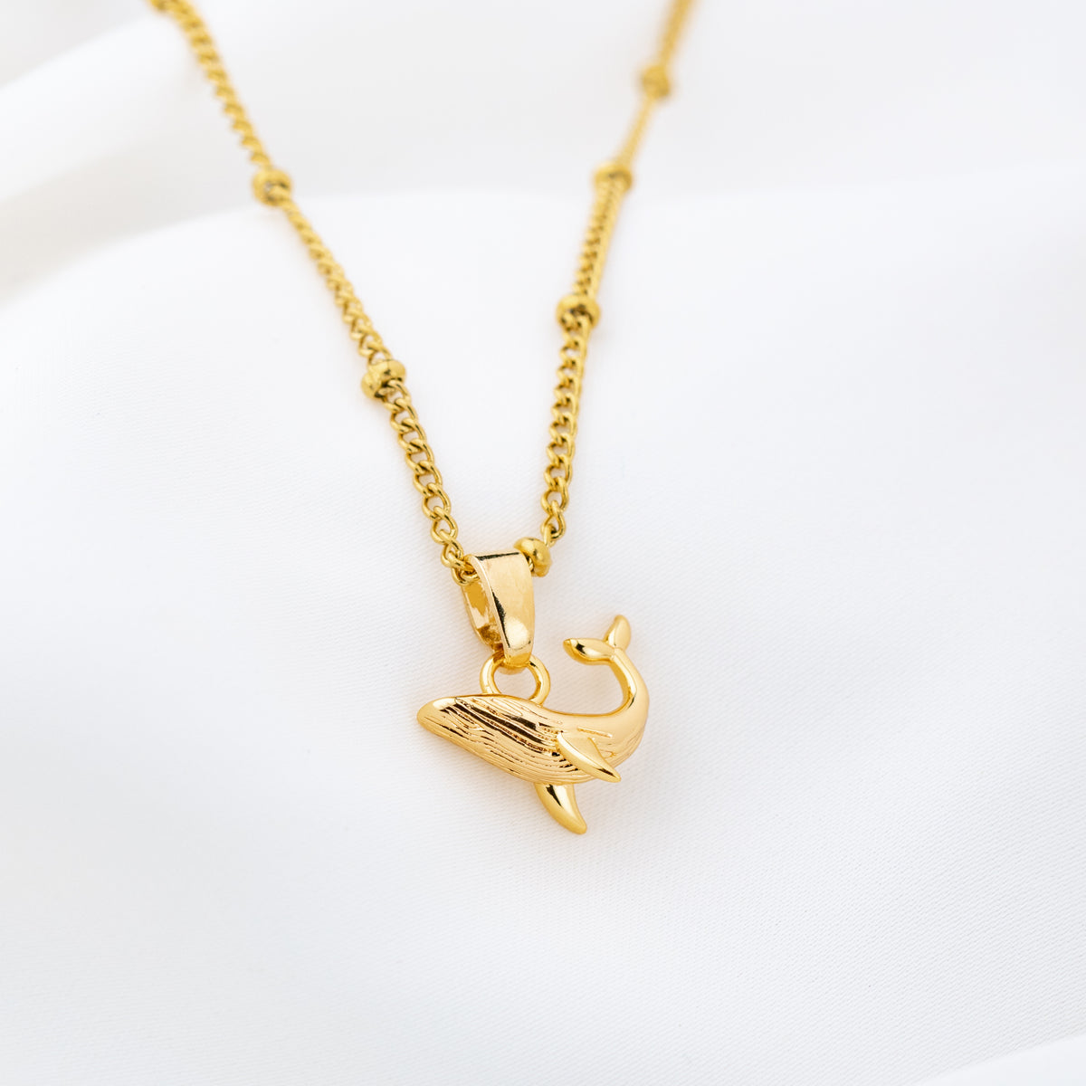 Golden Whale Necklace