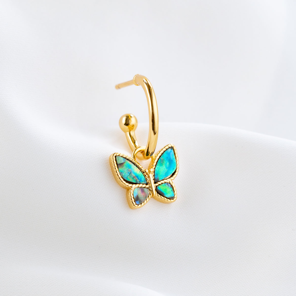 Mother Of Pearl Butterfly Earring