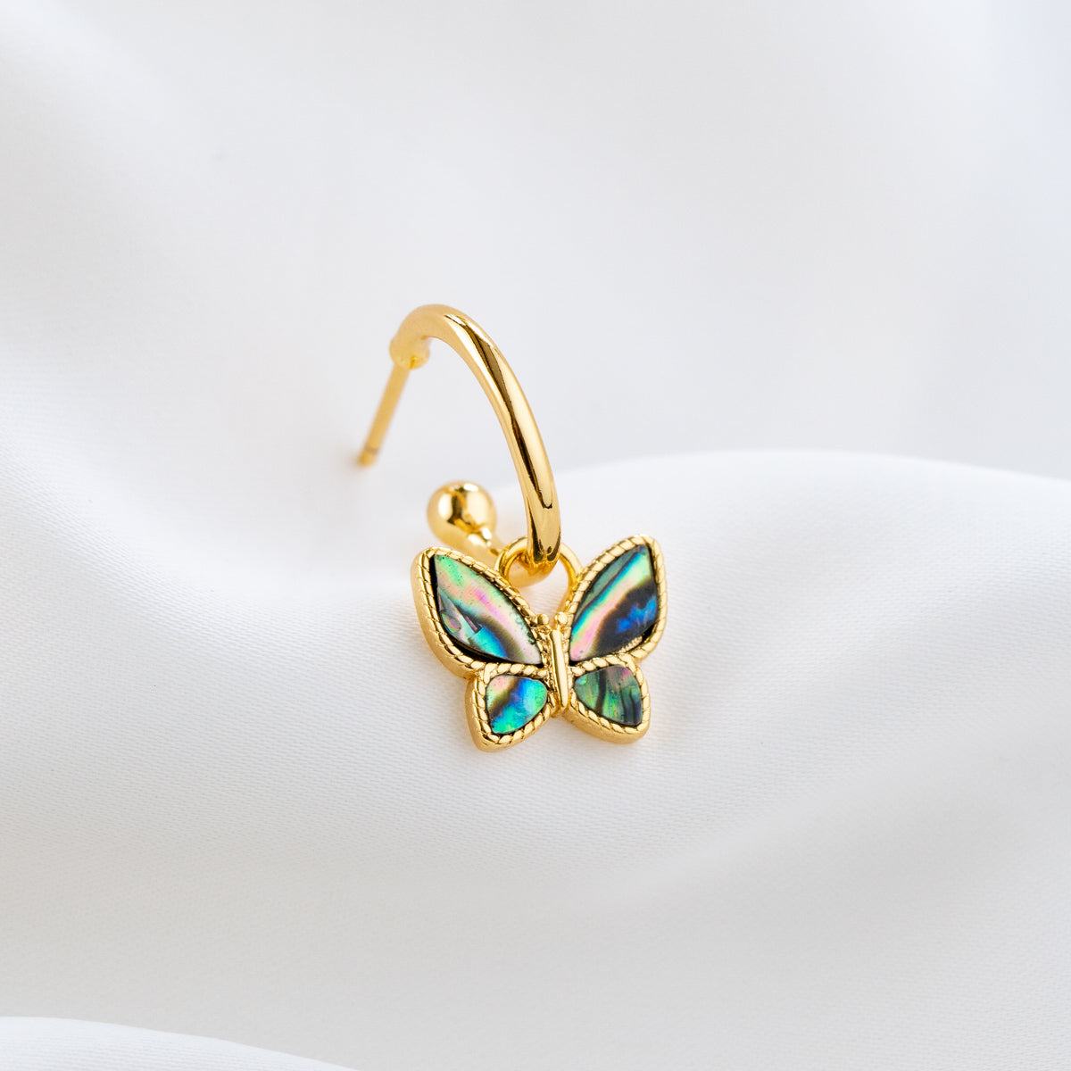 Mother Of Pearl Butterfly Earring