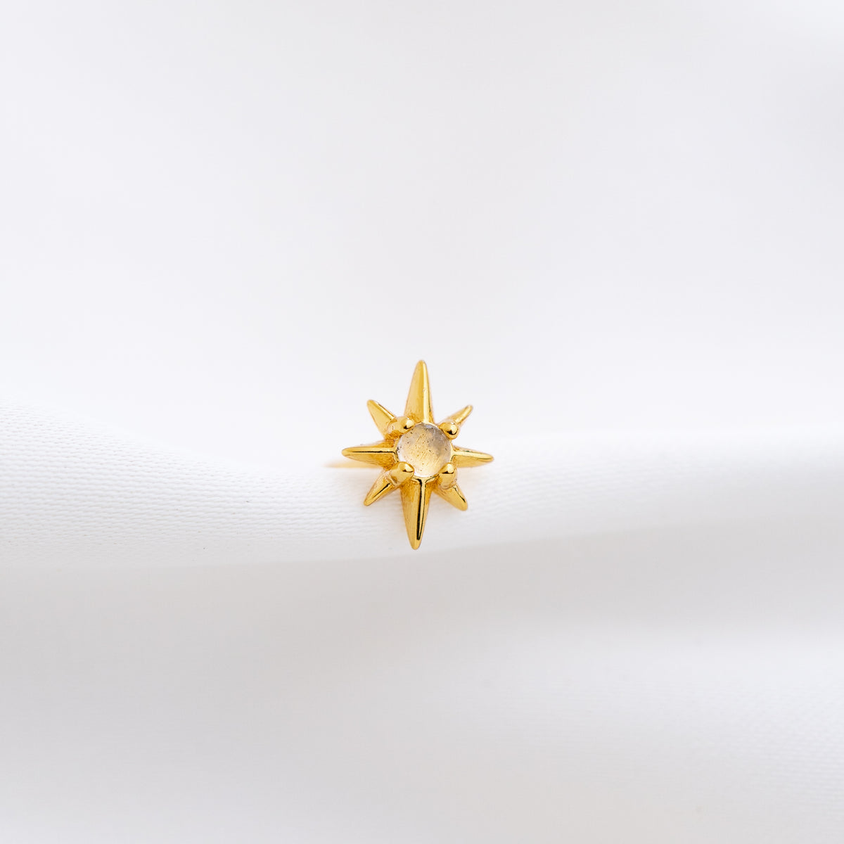 Labradorite Star Stud