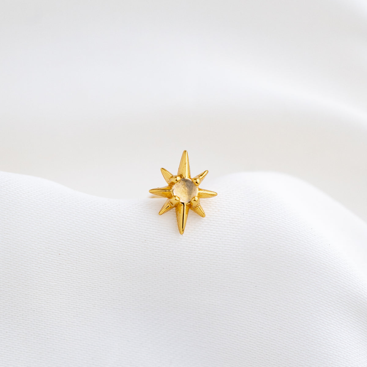 Labradorite Star Stud