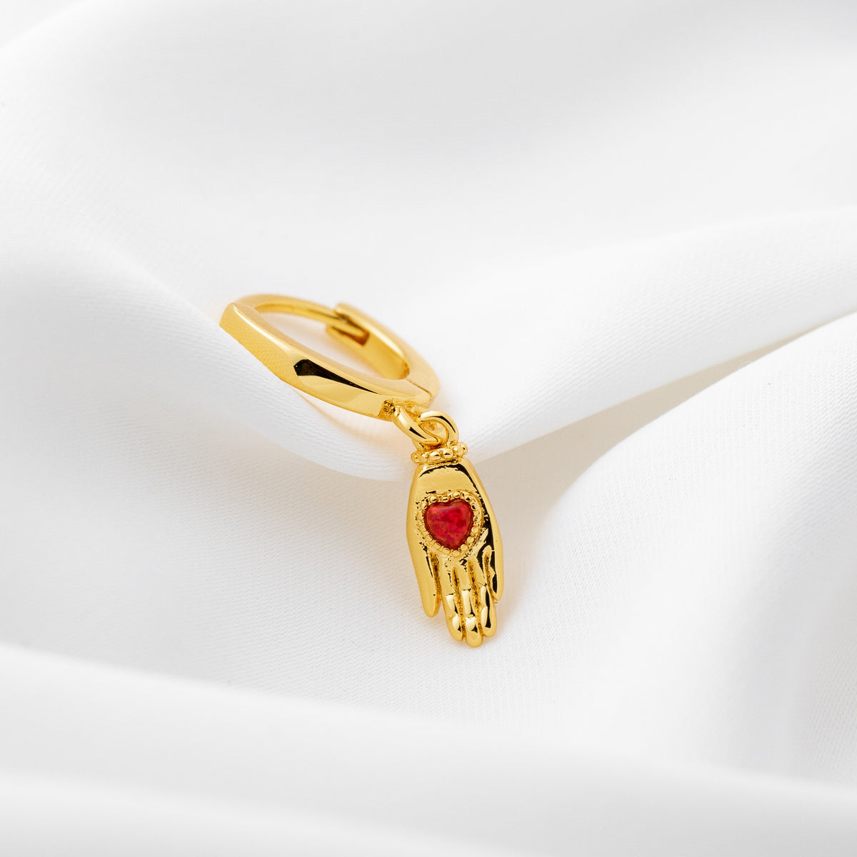 Handing Opal Love Earring