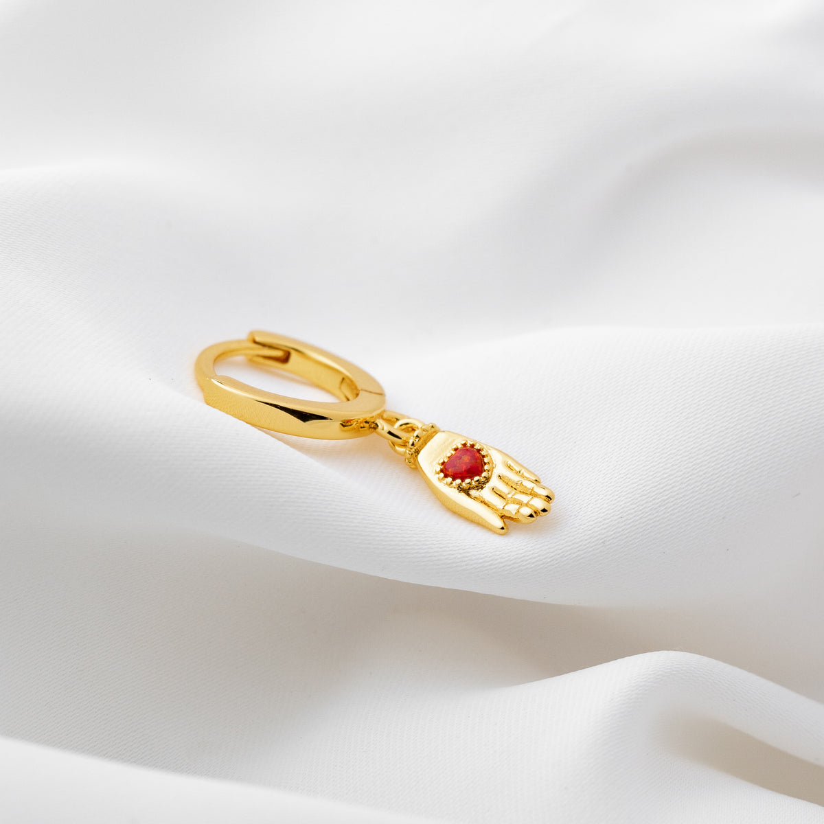 Handing Opal Love Earring