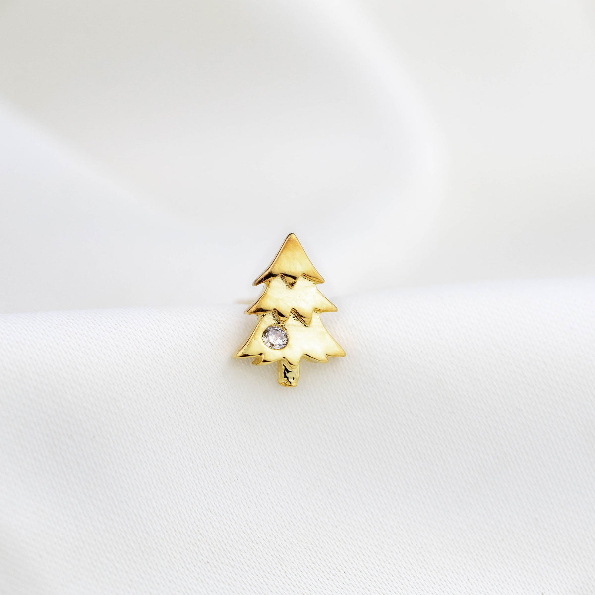 Sparkly Christmas Tree Stud