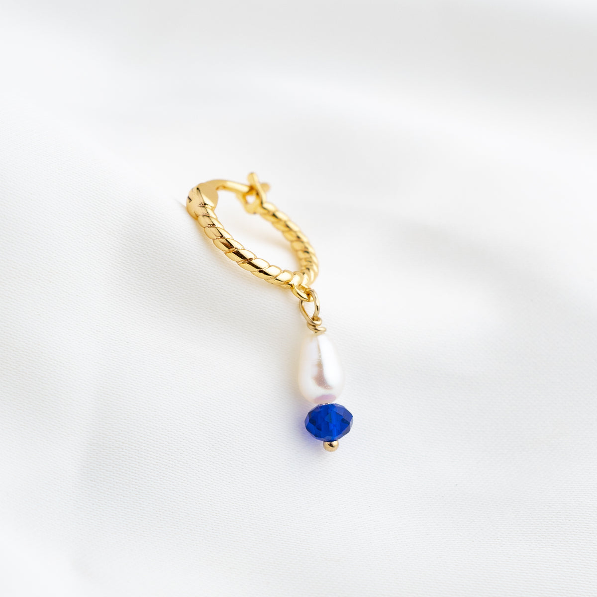 Blue Bead and Pearl Earring (Limited Edition)