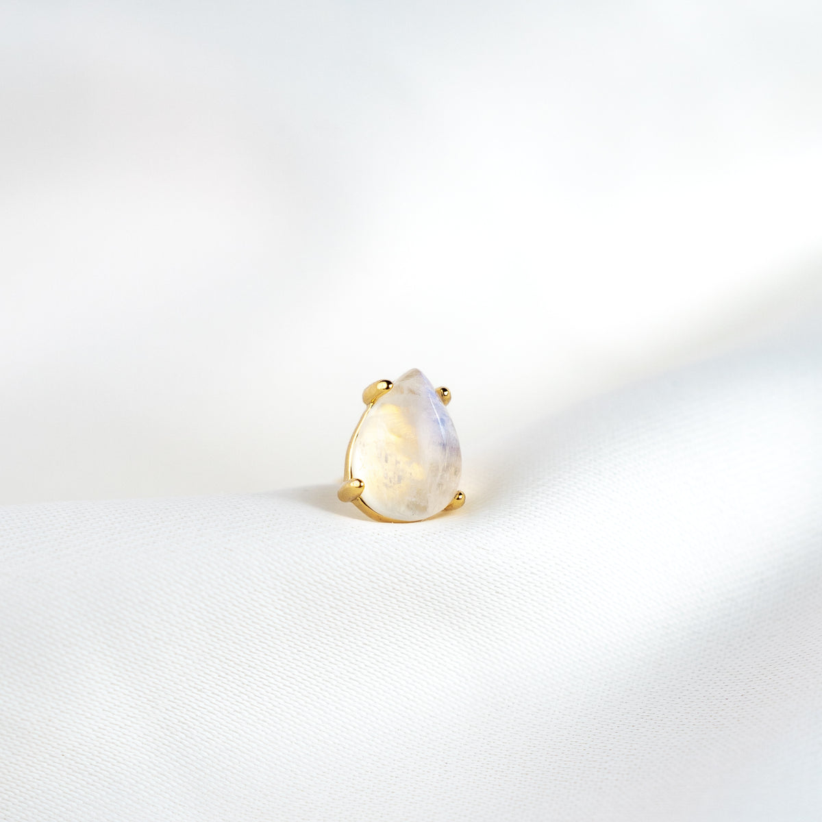 Golden Moonstone Stud