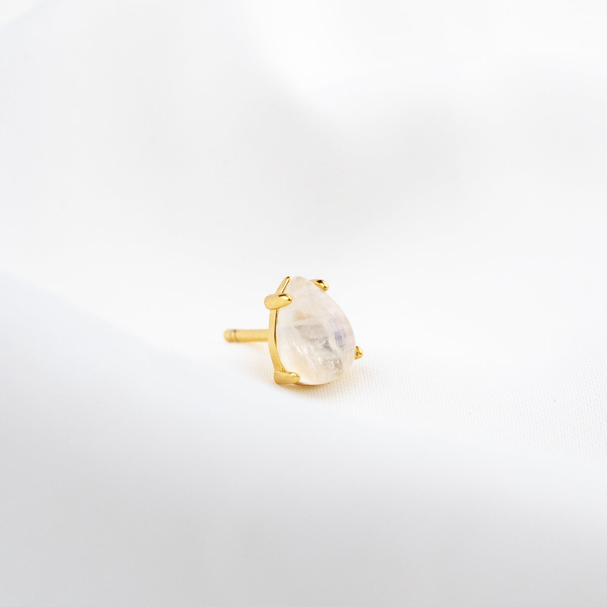 Golden Moonstone Stud