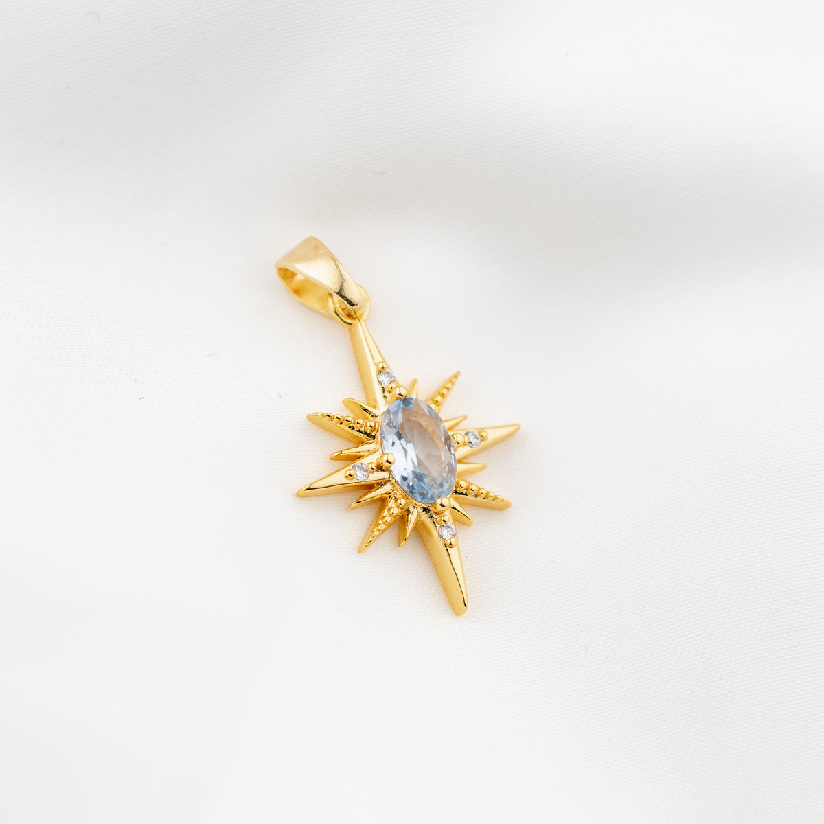 Blue Diamond North Star Necklace
