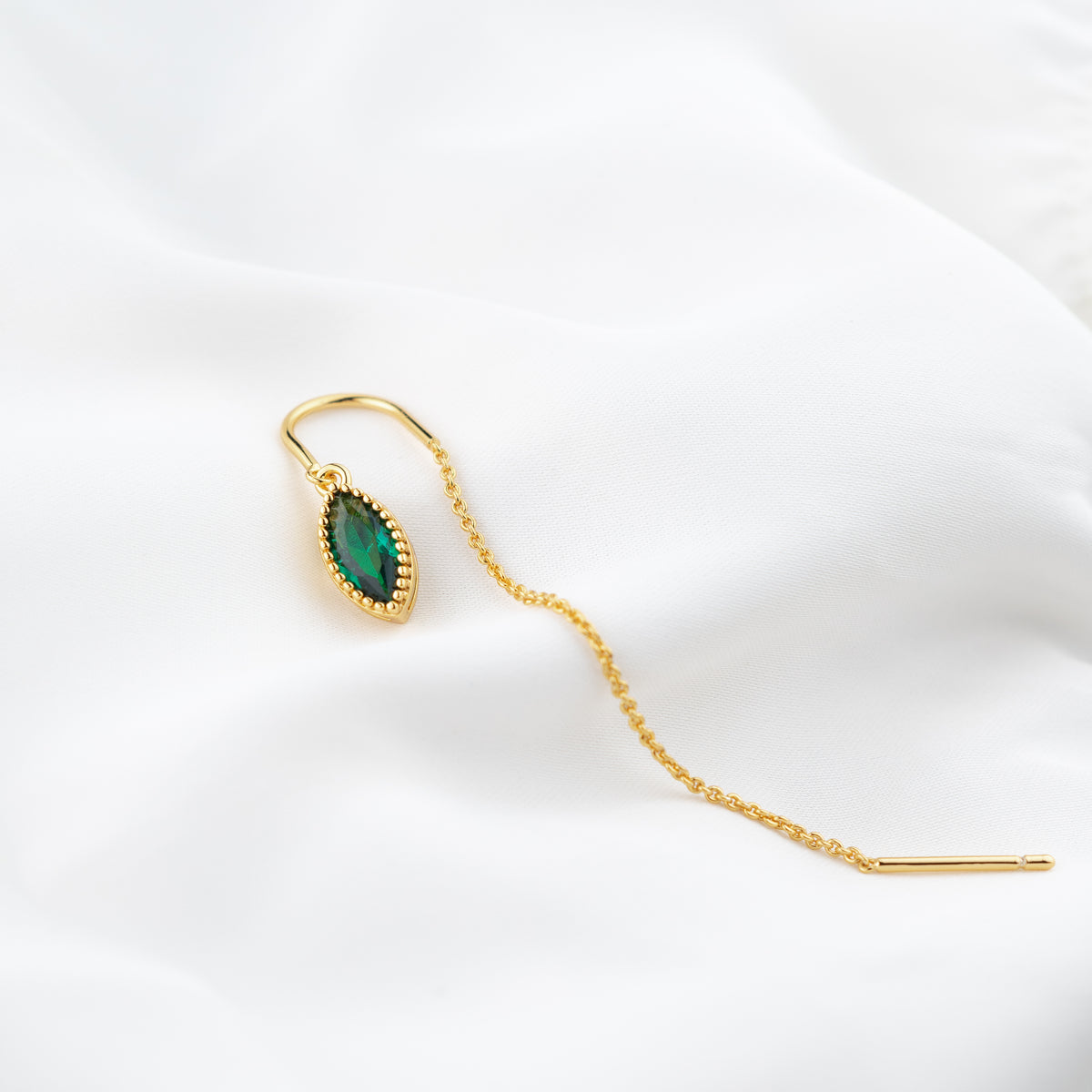 Emerald Marquise Earthread